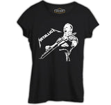 Metallica - James Band Siyah Kadın Tshirt