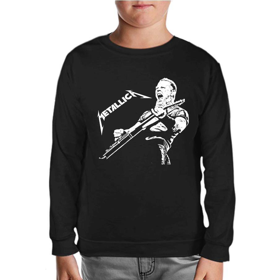 Metallica - James Band Siyah Çocuk Sweatshirt