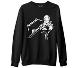 Metallica - James Band Siyah Erkek Kalın Sweatshirt