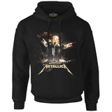 Metallica - James Concert Siyah Erkek Fermuarsız Kapşonlu