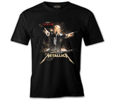 Metallica - James Concert Siyah Erkek Tshirt