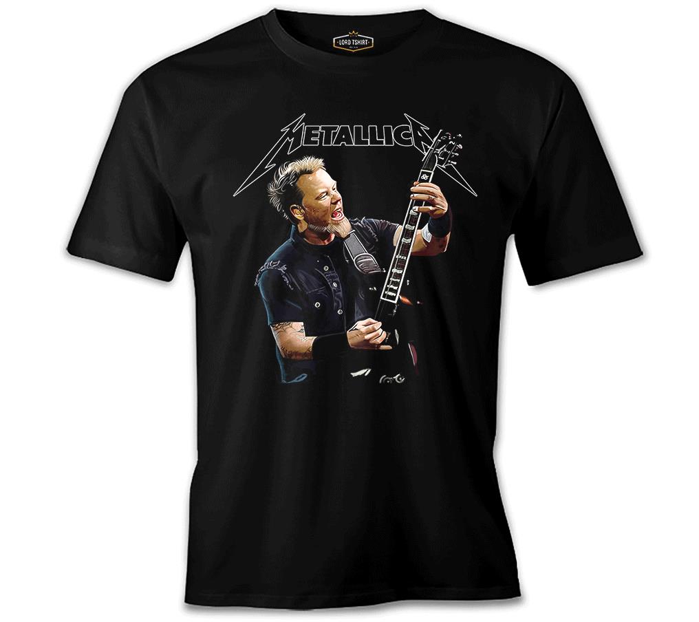 Metallica - James Guitar Siyah Erkek Tshirt