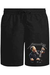 Metallica - James Guitar Unisex Siyah Şort