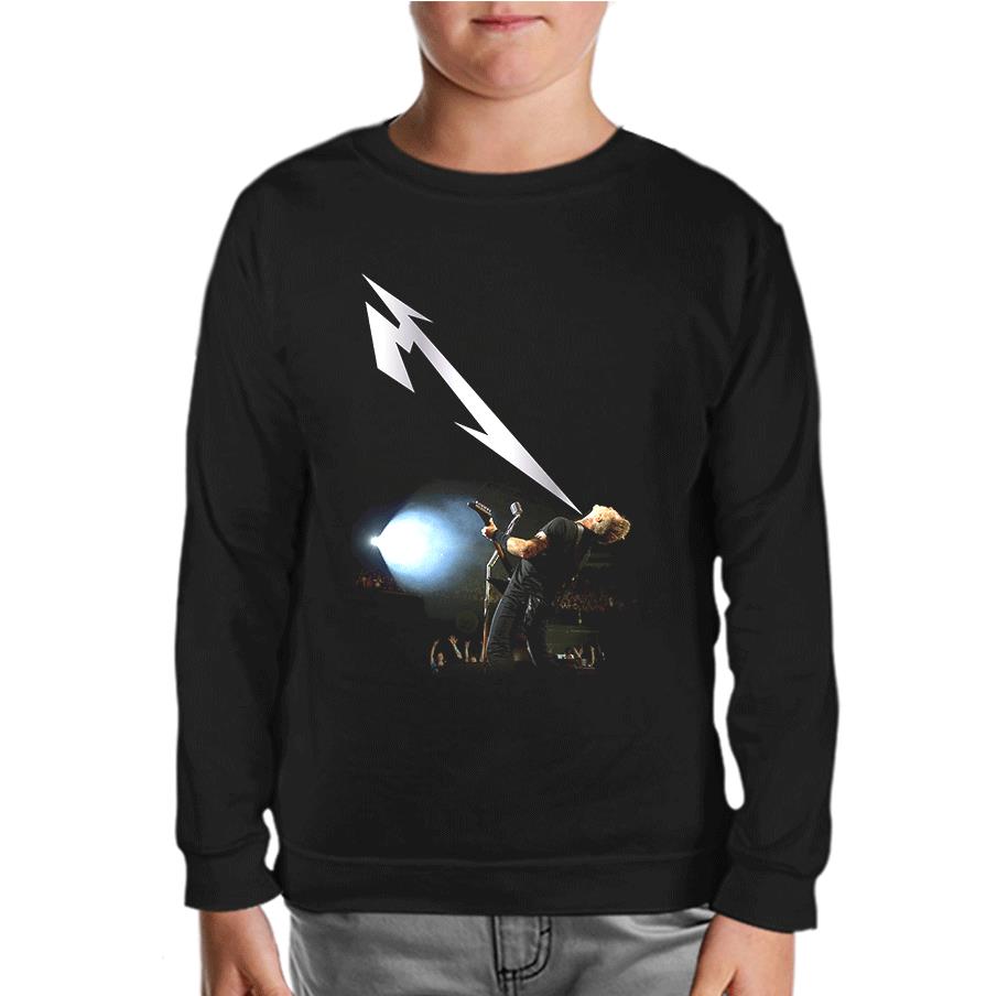 Metallica - James Light Black Kids Sweatshirt