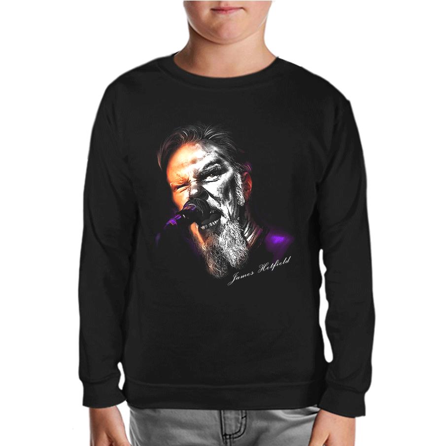 Metallica - James Microphone Black Kids Sweatshirt