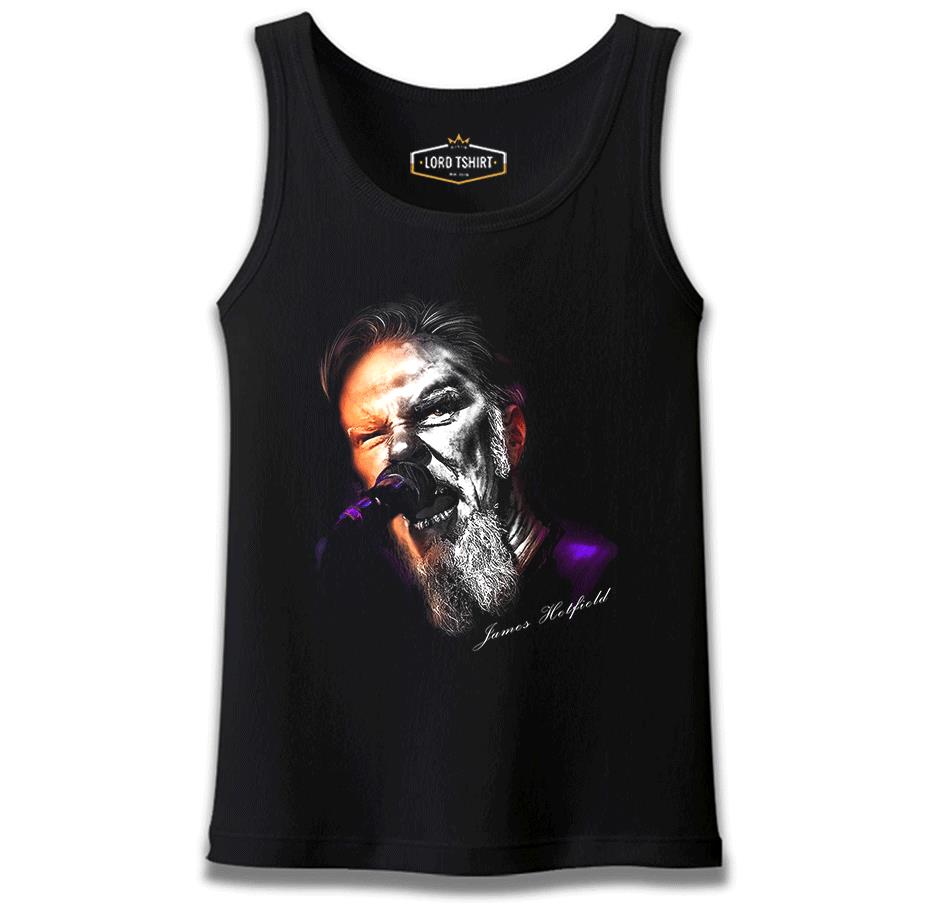 Metallica - James Microphone Siyah Erkek Atlet