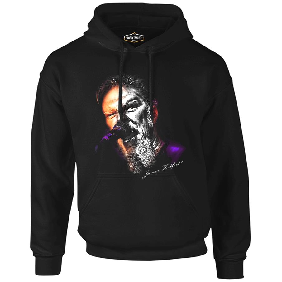 Metallica - James Microphone Black Men's Zipperless Hoodie