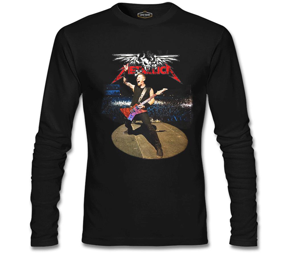 Metallica - James Siyah Erkek Sweatshirt