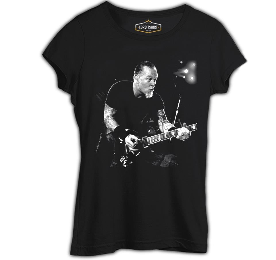 Metallica - James Solo Siyah Kadın Tshirt