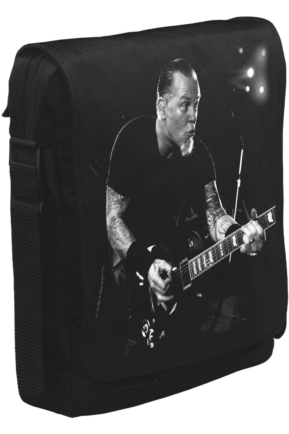 Metallica - James Solo Unisex Siyah Postacı Çanta