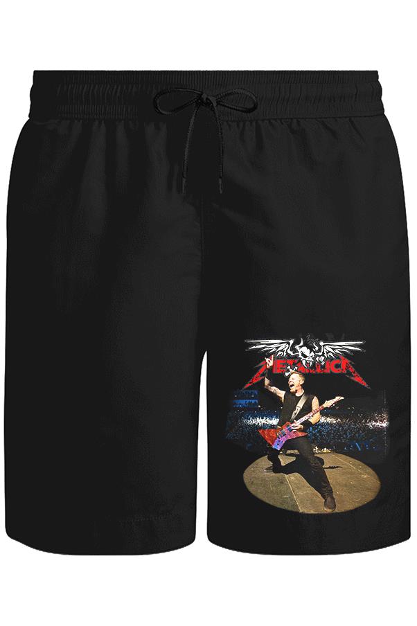Metallica - James Unisex Siyah Şort