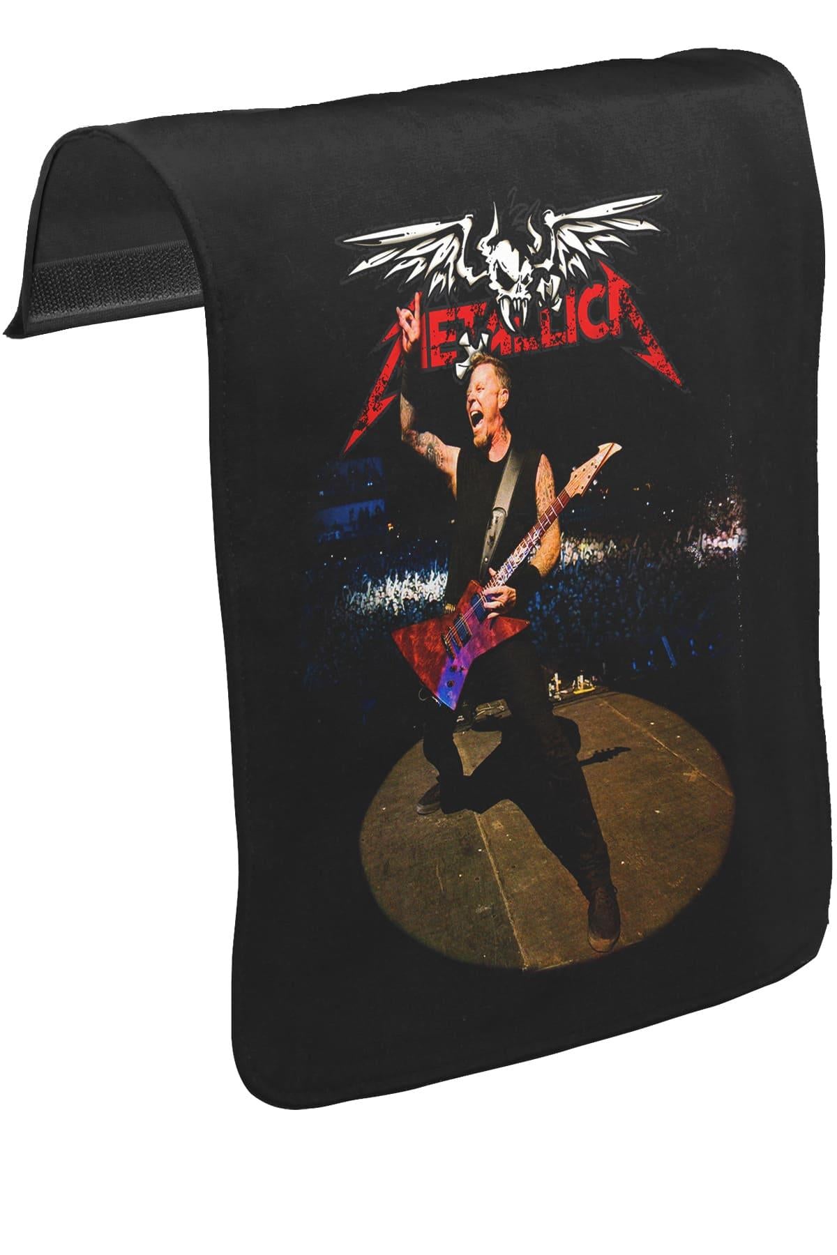 Metallica - James Unisex Siyah Tak-Çıkar Postacı Çanta Kapağı CK-322