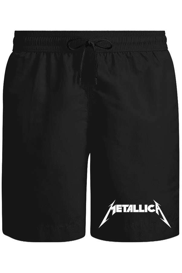 Metallica - Logo II Unisex Siyah Şort