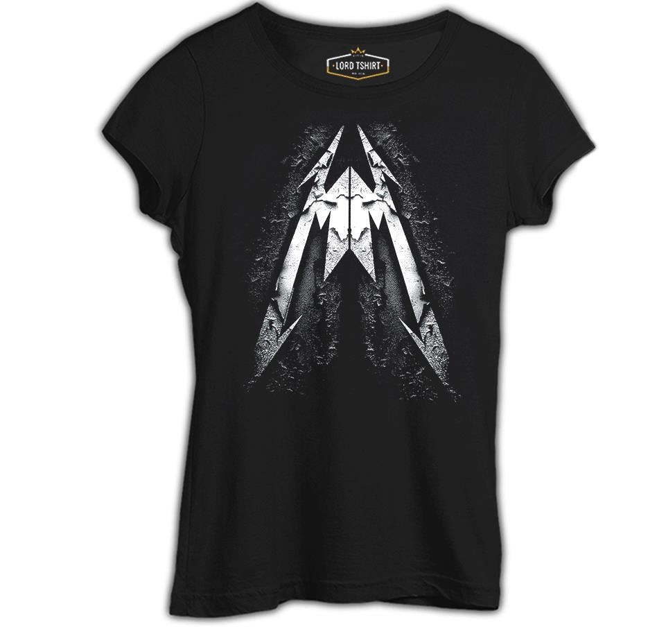 Metallica Logo Siyah Kadın Tshirt