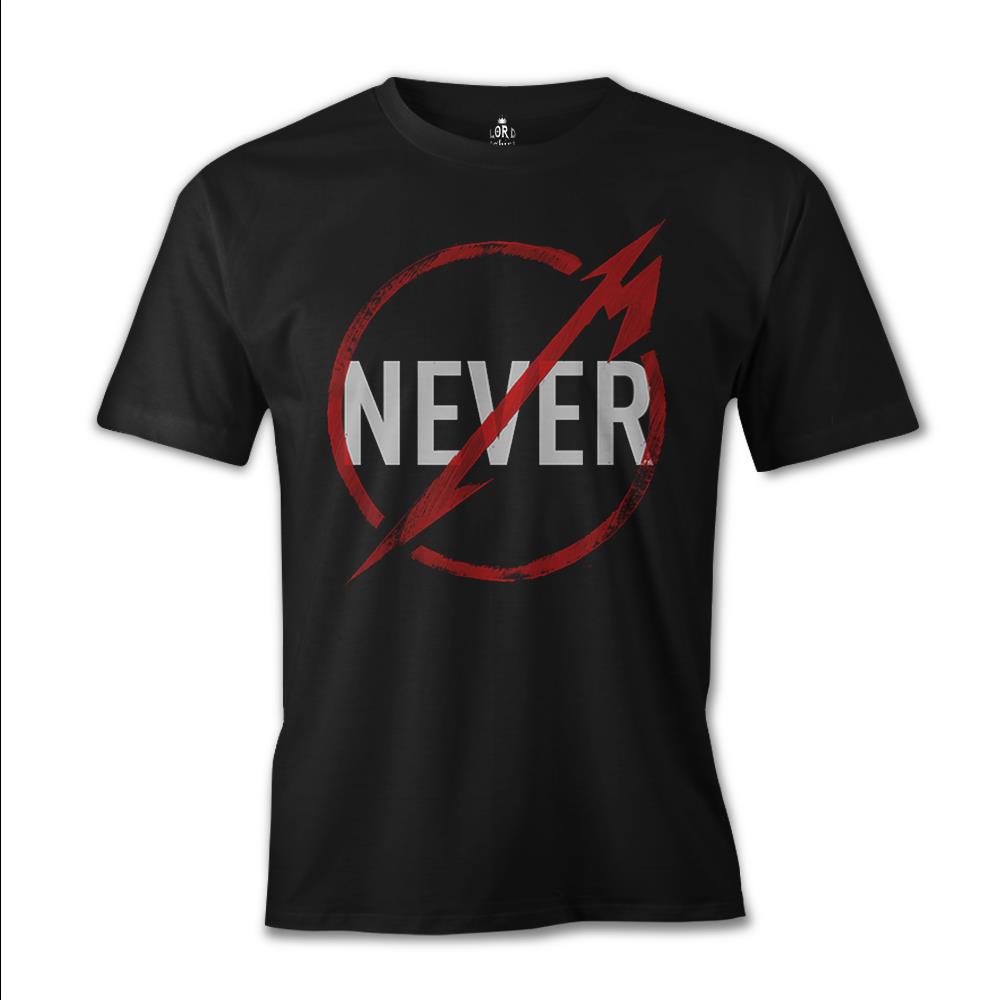 Metallica - Never Logo Black Men's Tshirt