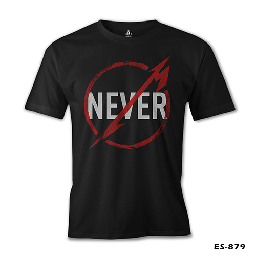 Metallica - Never Logo Black Men's Tshirt