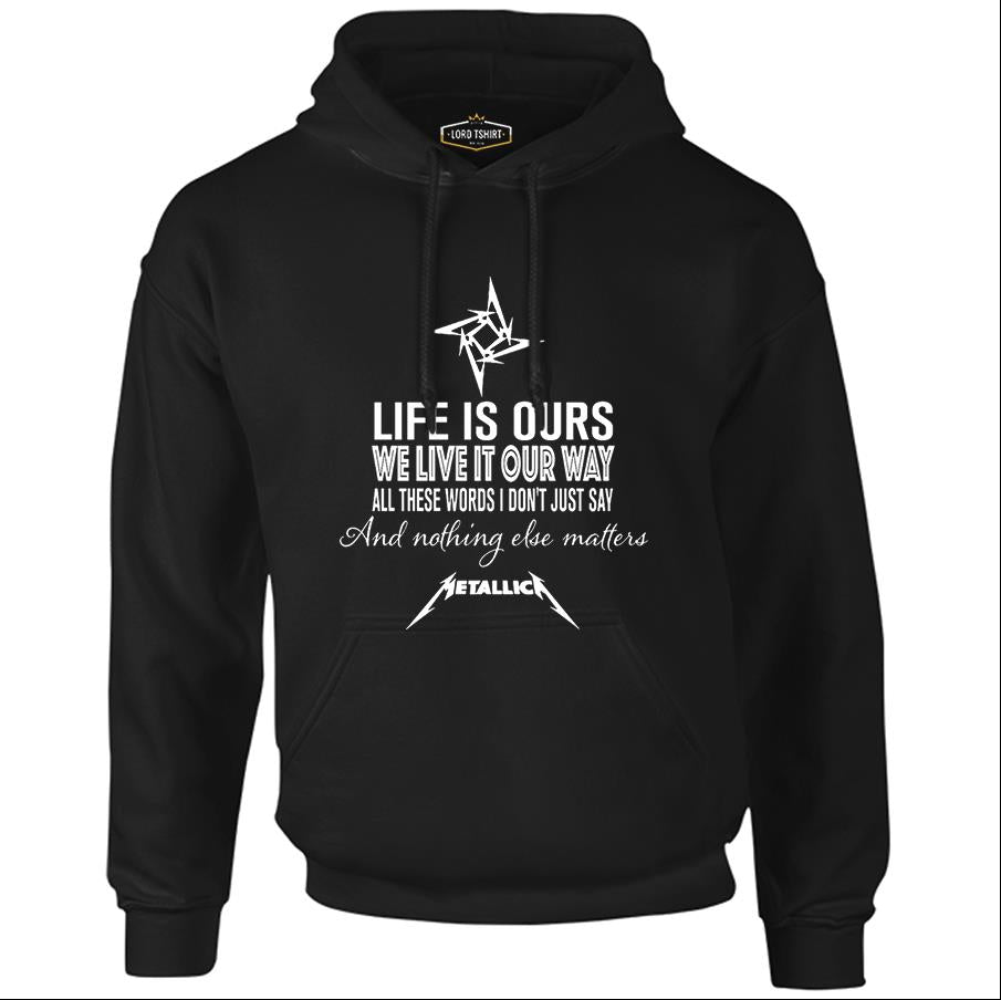 Metallica - Nothing Else Matters Black Men's Zipperless Hoodie