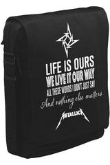 Metallica - Nothing Else Matters Unisex Siyah Postacı Çanta