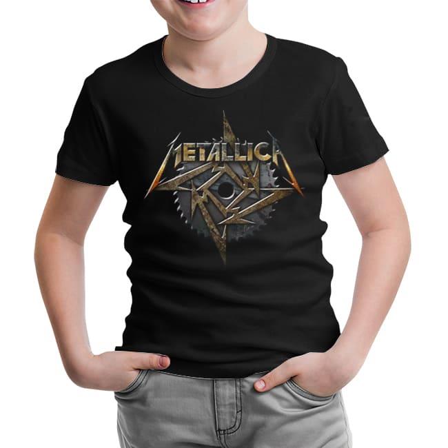 Metallica - Saw Blade Siyah Çocuk Tshirt