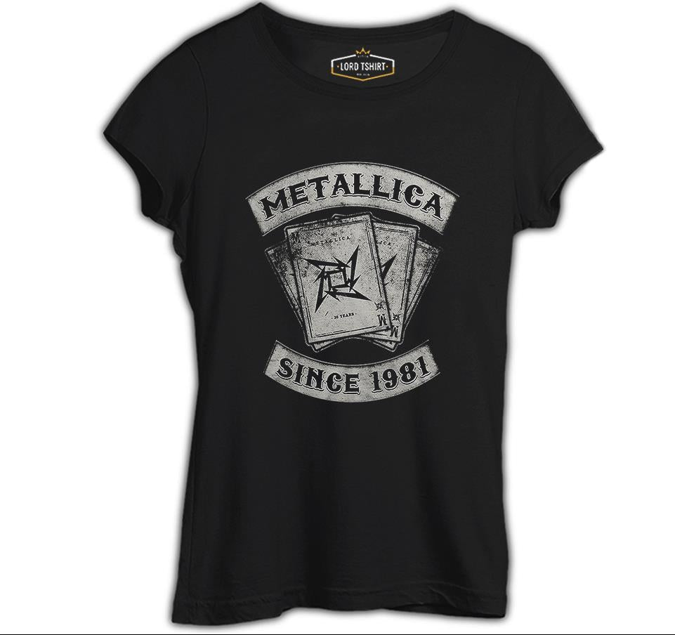 Metallica - Since 1981 Siyah Kadın Tshirt