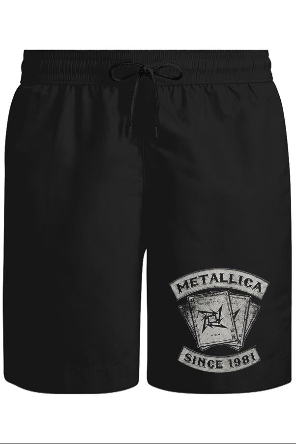 Metallica - Since 1981 Unisex Siyah Şort