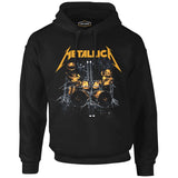 Metallica - Sticks Siyah Erkek Fermuarsız Kapşonlu