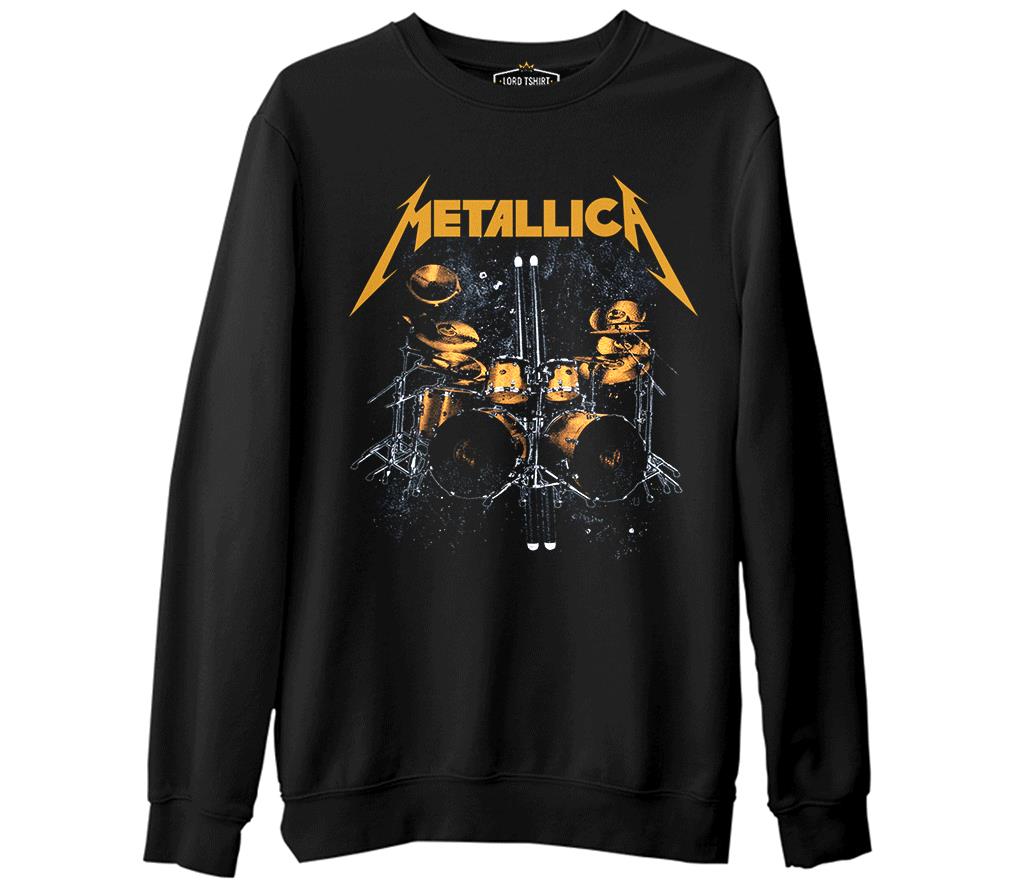 Metallica - Sticks  Siyah Erkek Kalın Sweatshirt