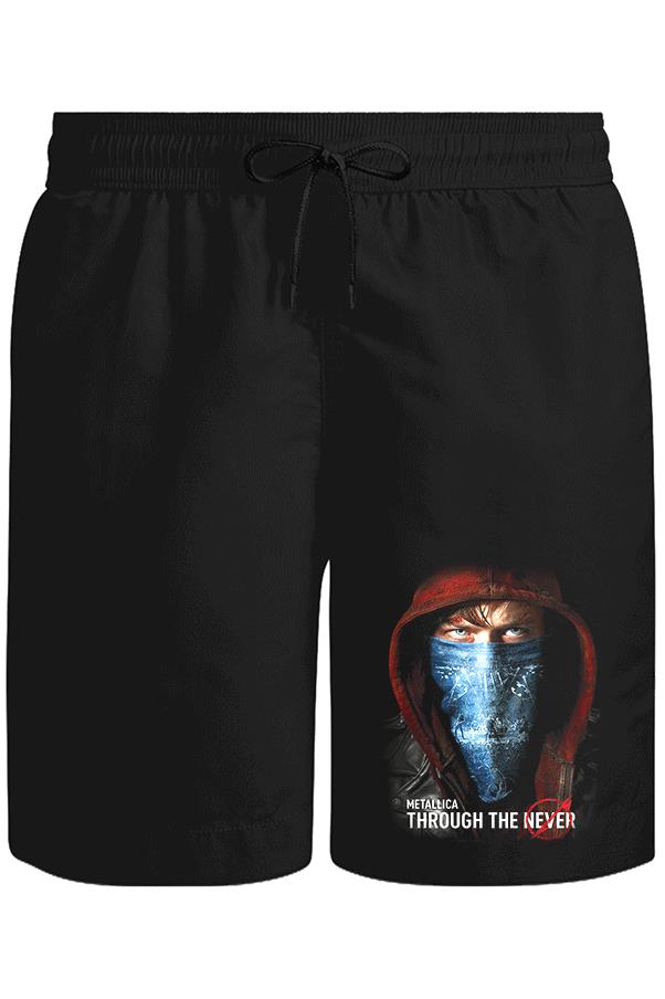 Metallica - Through The Never Unisex Siyah Şort