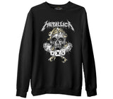 Metallica - X - X Siyah Erkek Kalın Sweatshirt