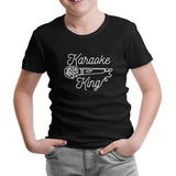 Microphone Karaoke King Siyah Çocuk Tshirt