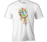 Microphone - Notes White Men's Tshirt 