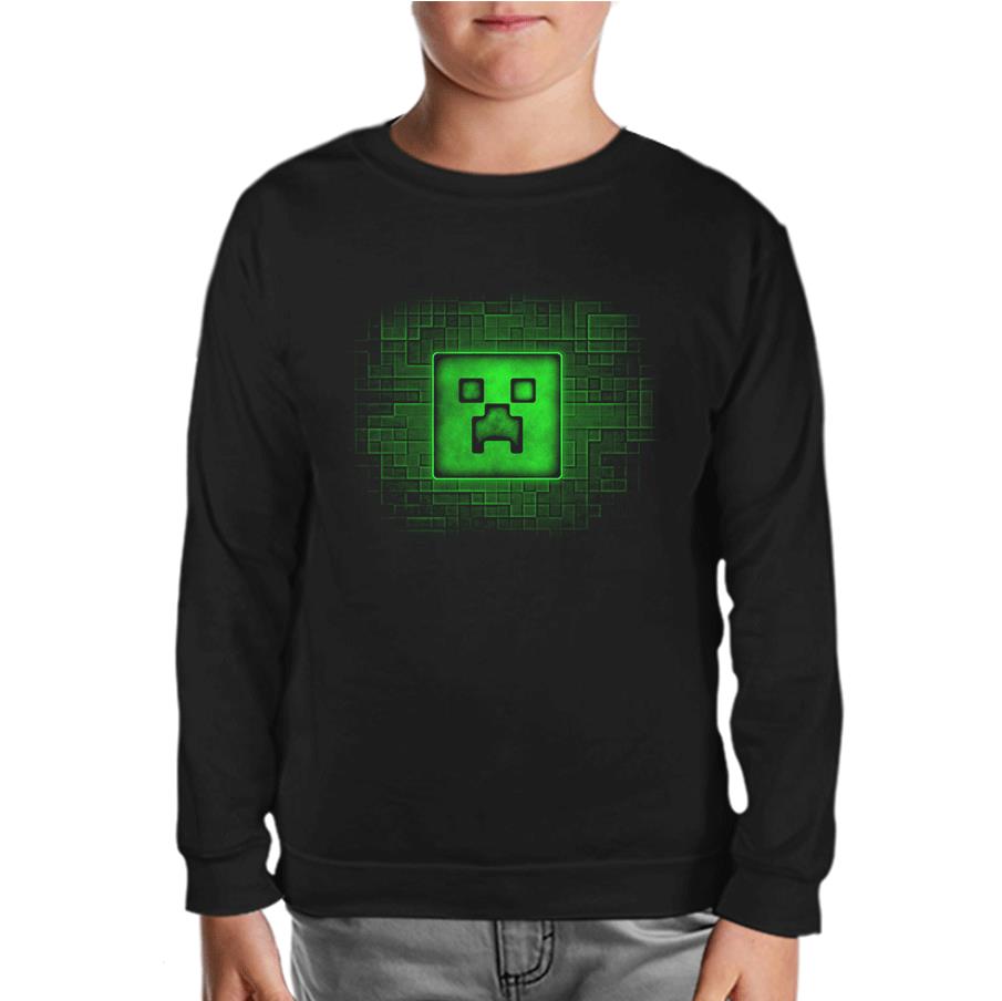 Minecraft 2 Black Kids Sweatshirt