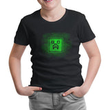 Minecraft 2 Black Kids Tshirt