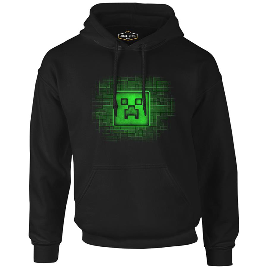 Minecraft 2 Black Men's Zipperless Hoodie