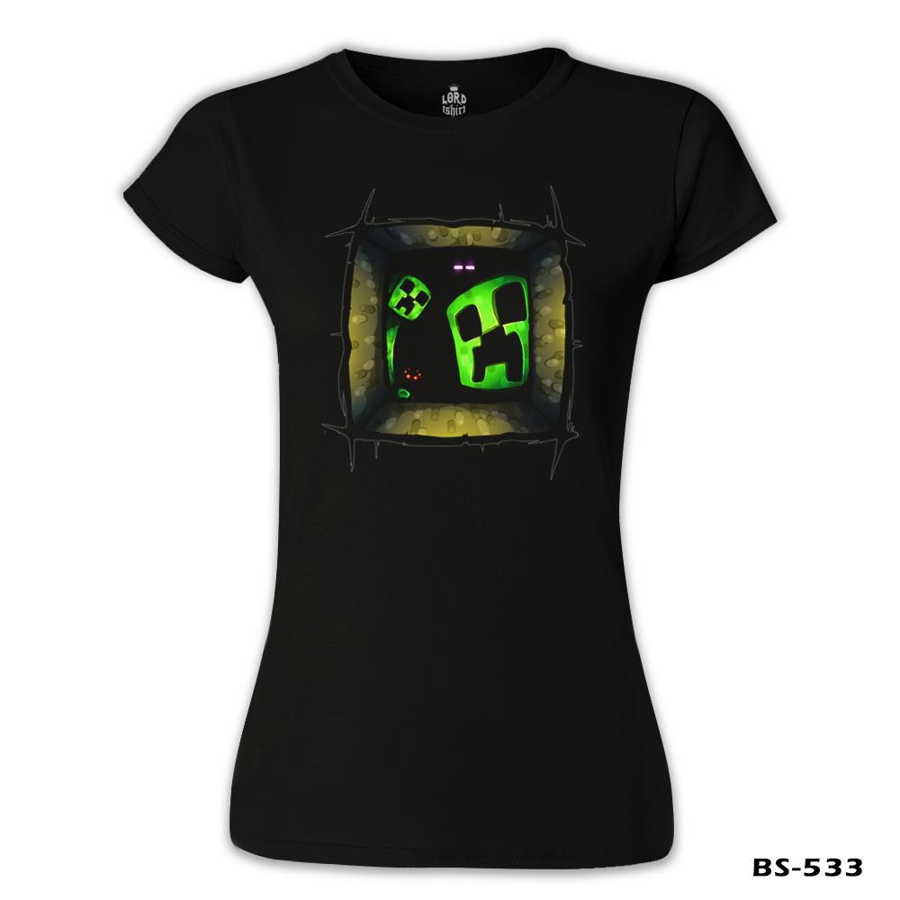 Minecraft 5 Black Women Tshirt