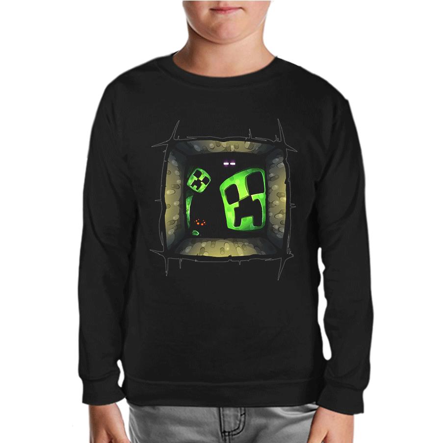 Minecraft 5 Black Kids Sweatshirt