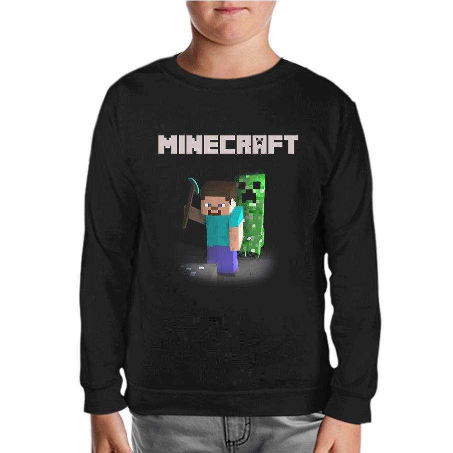 Minecraft - 7 Black Kids Sweatshirts