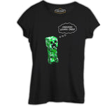 Minecraft - Creepers Gonna Creep Black Women's Tshirt