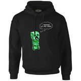 Minecraft - Creepers Gonna Creep Black Men's Zipperless Hoodie