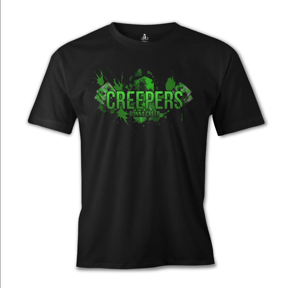 Minecraft - Creepers Black Men's Tshirt