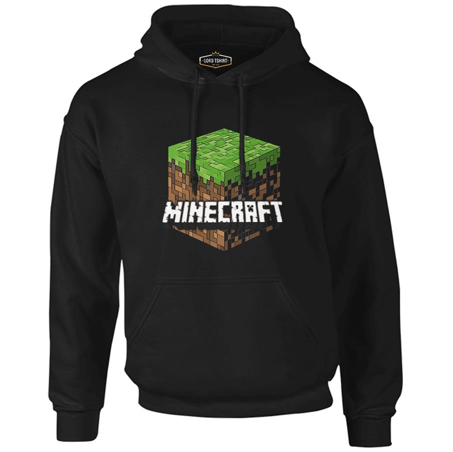Minecraft - Cube Black Men's Zipperless Hoodie