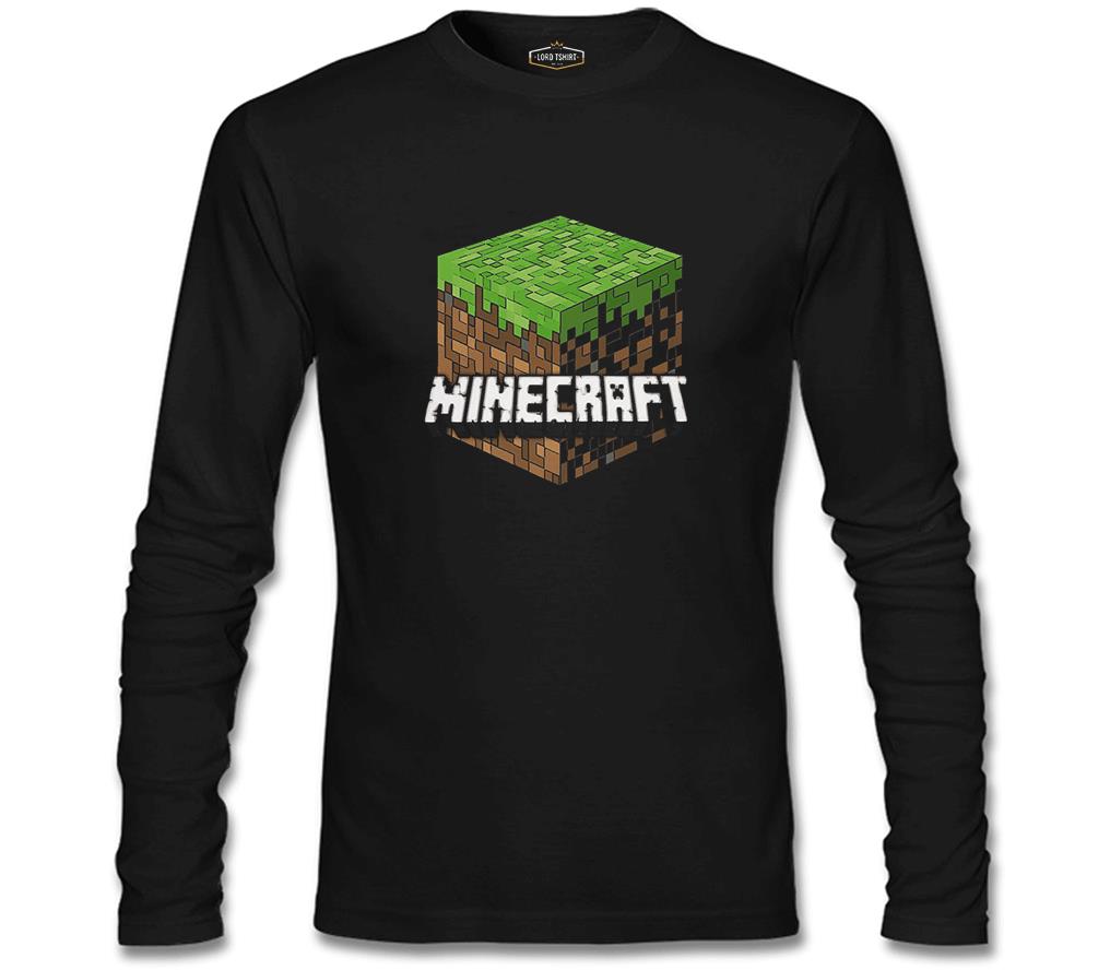 Minecraft - Cube Siyah Erkek Sweatshirt