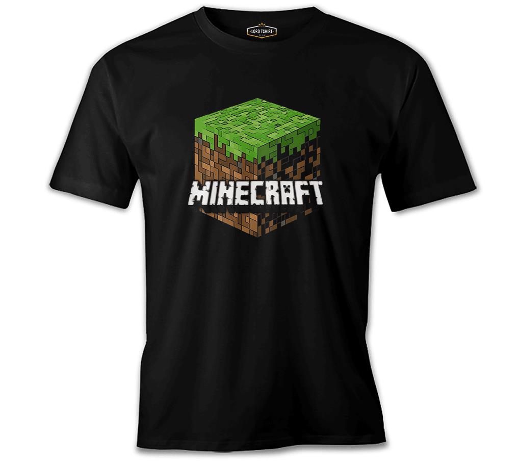 Minecraft - Cube Siyah Erkek Tshirt