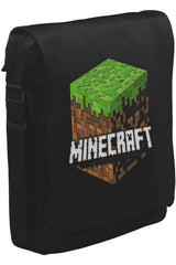 Minecraft - Cube Unisex Siyah Postacı Çanta