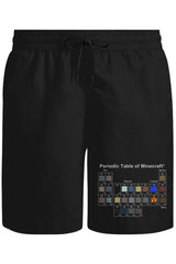 Minecraft - Periodic Table Unisex Black Shorts