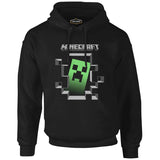 Minecraft Siyah Erkek Fermuarsız Kapşonlu