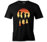 Mirrored Chess Pieces Black Men's Tshirt