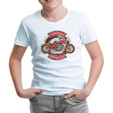 Model Motorcycle White Kids Tshirt
