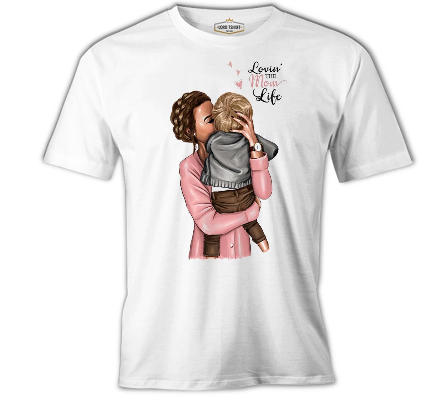 Mom Life Anneler Günü Beyaz Unisex Tshirt