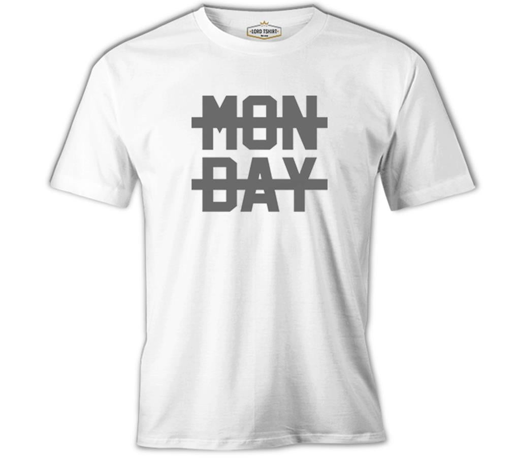 Mon Day White Men's Tshirt